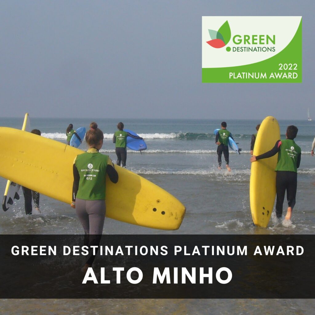 Green destinations platinum award 2022 Alto Minho